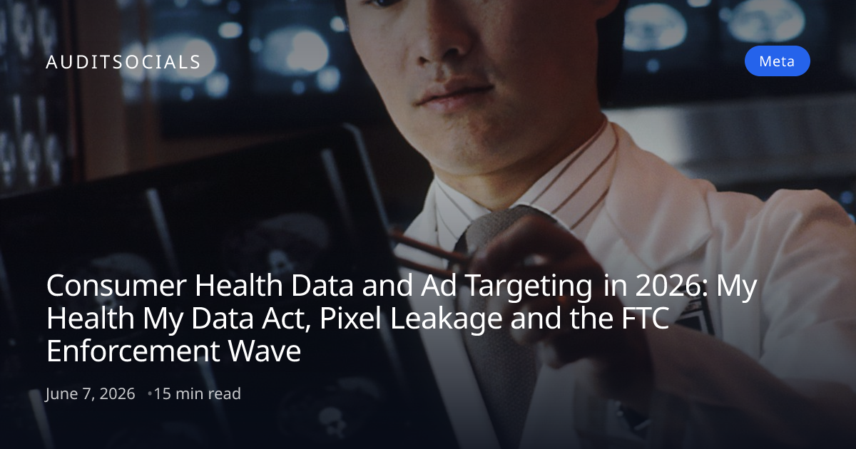 Health Data & Ad Targeting Compliance 2026: MHMDA Rules