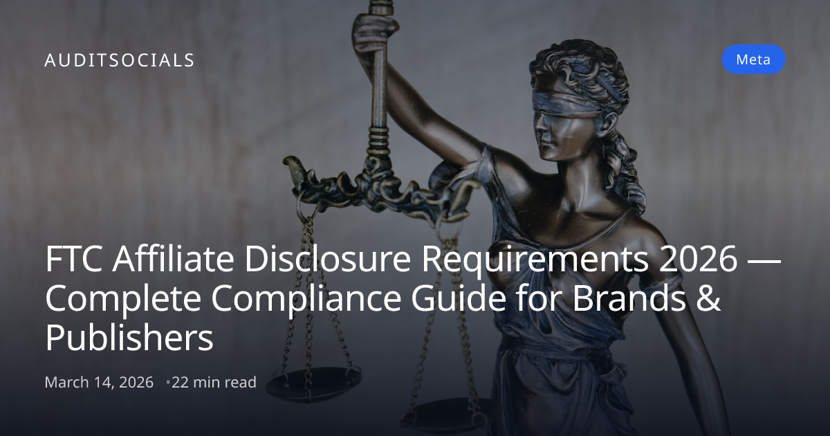 FTC Affiliate Disclosure 2026: Rules + $51,744 Penalties